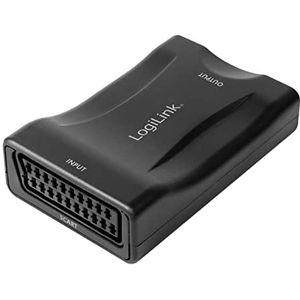 LogiLink CV0160 - Scart-video-converter (vrouwelijk) naar HDMI (vrouwelijk), Full HD naar FHD 1080p, zwart