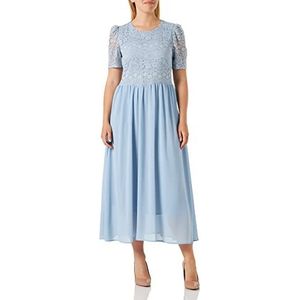 KAFFE Kaabina Maxi Dress Casual Femme, Celestial Blue, 38