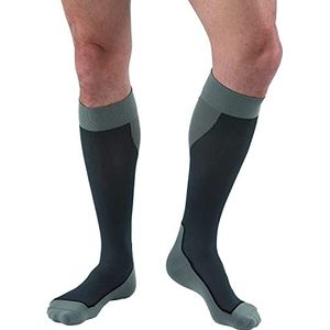 JOBST Sportcompressiekousen, sportcompressiekousen voor dames en heren, helpt de doorbloeding te verbeteren, zacht, licht en ademend, grijs, XL