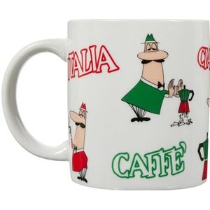 Bialetti - Tricolore Omino - Koffiebeker - 315 ml - Keramiek