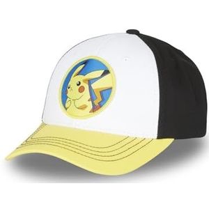 FREEGUN Casquette Homme Pokemon, Casquette Baseball Pikachu, Originale Anime Manga, Blanc, Taille unique