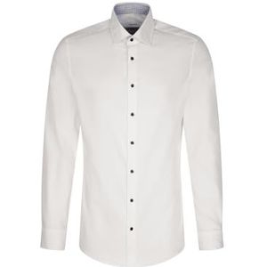 seidensticker Overhemd met lange mouwen, extra slim fit, herenhemd, Wit, 38