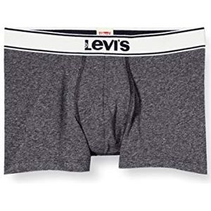 Levi's Vintage Heather Men's Trunks Boxershorts, kort, voor heren, 2 stuks, grijs.