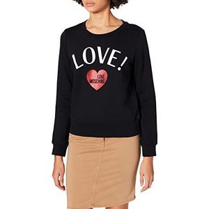 Love Moschino sweatshirt dames, zwart.