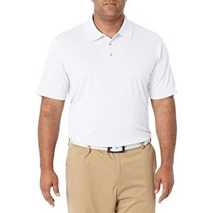 Amazon Essentials Sneldrogend golfpoloshirt voor heren, klassieke pasvorm (verkrijgbaar in grote maten), wit, XS