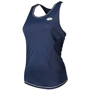 Lotto Shela IV tanktop voor dames, donkerblauw, wit, XS, Donkerblauw