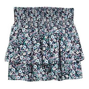 TOM TAILOR Jupe courte pour fille, 37131 - Imprimé floral bleu multicolore, 104-110