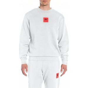 Replay Sweat-shirt pour homme, 001 blanc., L