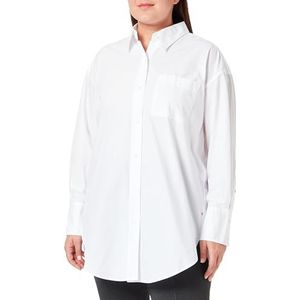 BOSS Blouse pour femme, Blanc 100, 42