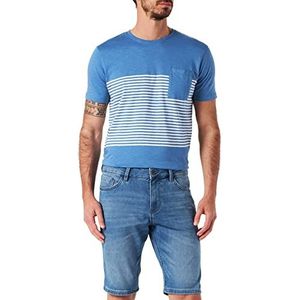 TOM TAILOR heren bermuda, 10281 - Mid Stone Wash Denim