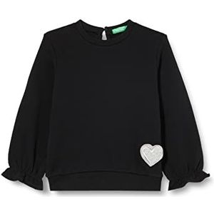 United Colors of Benetton Maglia G/C M/L 3J70C15BZ Sweatshirt Capuche, Nero 100, 58 Garçon
