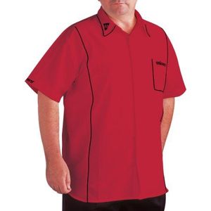 Unicorn Teknik overhemd voor heren, meerkleurig, rood/zwart