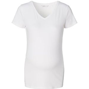 Noppies Maternity Kaat Tee T-shirt à col en V pour femme, Blanc optique - P175, L