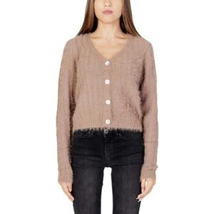 VERO MODA Vmlapoilu Ls V-hals Cardigan Boo Rep Cardigan voor dames, Bruine klep