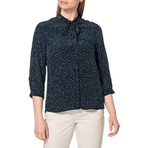 Seidensticker Modieuze damesblouse met driekwart mouwen, regular fit, viscose blouse, Blauw