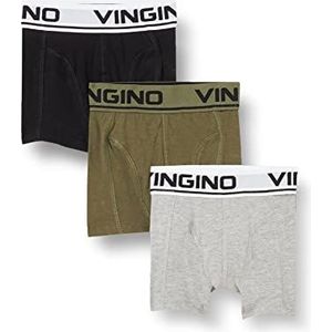 Vingino Boys Boxershorts (verpakking van 3 stuks) jongens boxershorts, Grijze mix