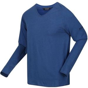 Regatta T-shirt met lange mouwen, voor heren, Kiro II, polos/vests, Vliegblauw