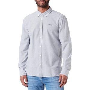 MUSTANG Casper Oxford Core klassiek overhemd voor heren, Blue Oxford Stripe 12517
