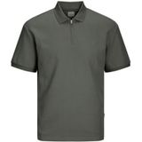 Jack & Jones Jjeaustin Polo zippé Ss Sn, Agave Green, M