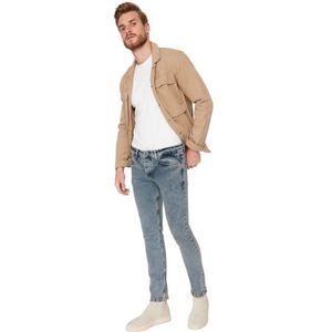 TRENDYOL Trendyol Heren Jeans Medium Taille Jeans (1 stuk), Blauw