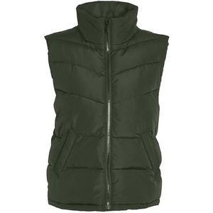 Noisy May Nmdalcon S/L Gilet court Noos Steppweste pour femme, Vert (Kombu), XS