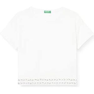 United Colors of Benetton Shirt voor meisjes en meisjes, wit 101