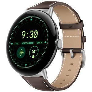 KoGiio Bandje compatibel met Google Pixel Watch 3 45 mm, verstelbare horlogeband van PU-leer, zachte reservearmband, compatibel met Google Pixel Watch 3 45 mm