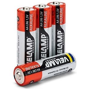 Velamp LR6/4BP Alkaline batterij Style LR6 AA, 1,5 V, rood