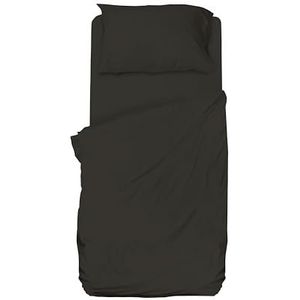 hermet Beddengoedset voor eenpersoonsbed, microvezel, grafiet, laken, hoeslaken met hoeken, kussensloop, Winner