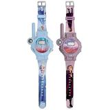 Lexibook, Disney De ijskoningin - Walkietalkie-horloges, 2-delig, bereik tot 200 m, zaklamp, kompas, oplaadbaar, blauw/paars - DMWTW1FZ
