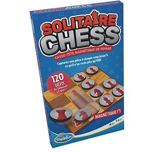 Ravensburger - Magnetisch logicaspel - Thinkfun - Solitaire Chess - 120 uitdagingen - 1 speler vanaf 8 jaar - reisversie - 76517 - Franse versie