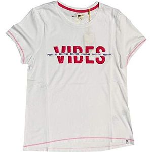 KEY LARGO Floor T-shirt voor dames, rond, offwhite/rose (2076)