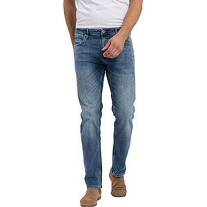 Cross Damien Slim herenjeans, blauw (Mid Blue 020)