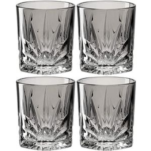 Whiskeyglas 330ml grijs CAPRI - set van 4