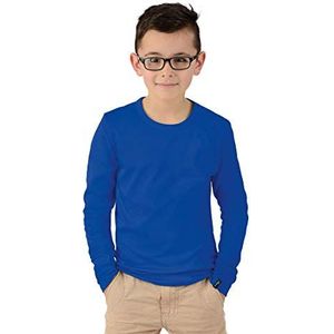 Trigema jongens shirt met lange mouwen jongens, blauw (Royal 049)