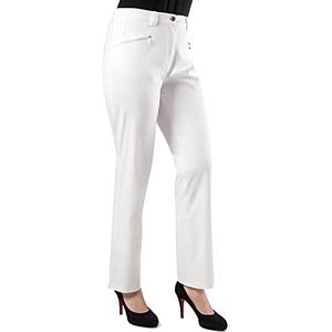 Ulla Popken Stretchbroek Mony L broek, wit (wit 20), 98 dames, Wit.