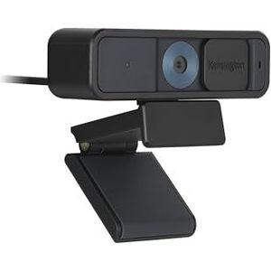 Kensington W2000 1080p webcam met autofocus, USB-voeding, microfoon met geïntegreerde ruisonderdrukking, digitale pc-camera voor live streaming en videogesprekken (K81175WW)