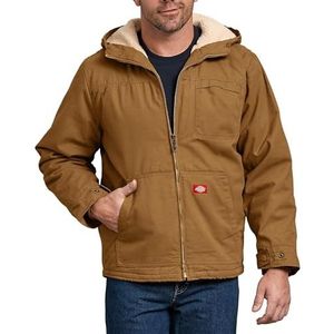 dickies Sherpa Lined Duck Jacket outdoorkleding voor heren (1 stuk), Rinsed Brown Duck