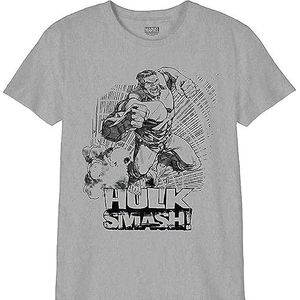 Marvel BOHULKCTS043 T-shirt, grijs melange, 10 jaar, jongens, grijs melange, 10 jaar, Grijs Melange