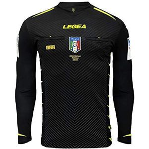 LEGEA 2020/2021 scheidsrechter shirt AIA M/C voor heren, zwart, XS