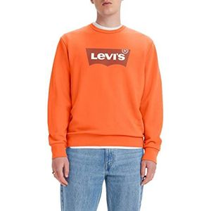Levi's Standard Graphic Crew Sweatshirt voor heren (1 stuk), Batwing Crew Mandarijn Rood