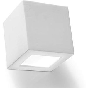 MIALUX Omega wandlamp voor binnen, wit rechthoekig 1x E27 tot max. 60W 230V IP20 woonkamer slaapkamer trap hal A++