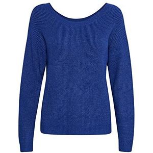 Cream Dames trui met lange mouwen Sodaliet Blauw Melange XL, sodaliet blauw gemengd