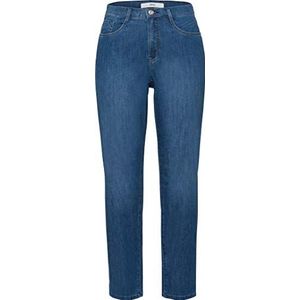 BRAX Dames Jeans Caro S Stretch Katoen, Kleur: Used Blue