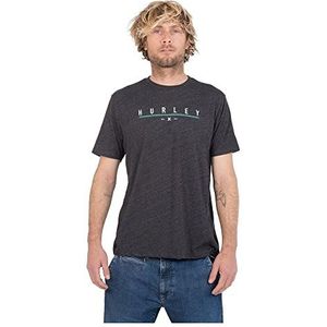 Hurley EVD Pacific 3 Step Ss T-shirt voor heren, zwart.