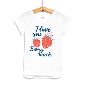 TEX - T-shirt met korte mouwen voor meisjes, Mat wit