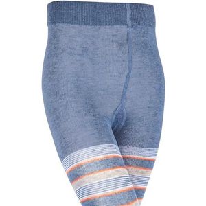 FALKE Mixed Stripe uniseks panty's, kinderen, katoen, marineblauw, zwart, dik, hoge taille, meerkleurig, gestreept, 1 paar