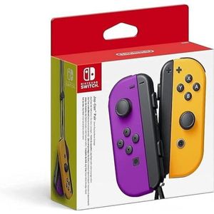 Nintendo Joy-Con Controller, links, neonviolet / rechts, neonoranje
