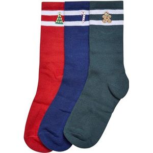 Urban Classics Christmas Sporty Socks Set sokken, uniseks, meerkleurig, 39-42 EU, Meerkleurig