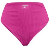 PUMA bikinibroek dames hoge taille, Fluorescerend roze